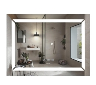 Дзеркало MIXXUS Light MR01-80x60 годинник, LED-підсвічування, антизапотівка (MI5998)