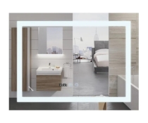 Дзеркало MIXXUS Warm MR02-100x60 годинник, LED-підсвічування, антизапотівка (MI6003)