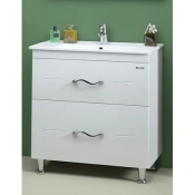 Тумба Sanwerk Mindal 70 біла з умивальником Qtap Albatross, 2F (MV0000888)