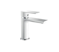 Смеситель для умывальника Haiba Alex 001 White-Chrome (HB9562)