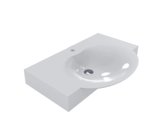 Умивальник Fancy Marble Carme 800 білий глянець (3408101)