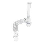 Сифон для умывальника Zerix SU-03-В 1 1/4"x40 без выпуска (ZX5084)