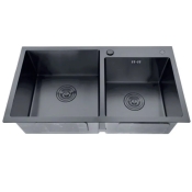 Мийка из нерж. сталі ZERIX ZH7843D-215 NANO-BLACK (3.0/0.8) (MX1594)