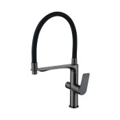 Змішувач для кухні Mixxus Premium DERBY 021 (NUT) GRAPHITE REFL.BLACK з виходом для питної води (MI6612)