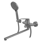 Смеситель для ванны Mixxus Premium DERBY 006 (EURO) GRAPHITE (MI6608)