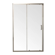 Дверь в нишу раздвижная MIXXUS PREMIUM DIVERSE SD01-100x185-TR CHROME прозрачное стекло 5мм (MI7165)