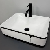 Умивальник (раковина) VBI FORLI BLACK LINED накладний VBI-011108