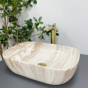 Умивальник (раковина) VBI RAVENNA TRAVERTINE GLOSSY накладний VBI-011204