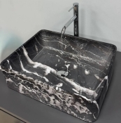 Умивальник (раковина) VBI ASTI M BLACK ONYX накладний VBI-013006