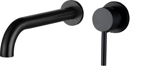 Змішувач для раковини VBI MILANO LONG BLACK прихованого монтажу VBI-050103BL