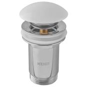 Донний клапан для раковини KOER PW-07-11 1 1/4'' з переливом автоматичний СLICK-СLACK (KR5784)