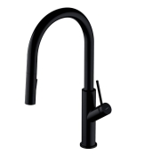 Смеситель для кухни Omnires Bend matt black (BE6455BL)