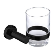 Стакан с держателем Omnires Modern Project black matt (MP60320BL)