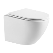 Підвісний унітаз Omnires Ottawa 49x37 rimless, сидіння дюропласт, white gloss (OTTAWAMWBP)