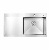 Мийка для кухні Lidz Handmade H7849L Brushed Steel 3,0/1,0 мм крило зліва (LDH7849BRUL45592)