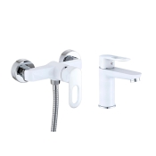 Набір змішувачів Lidz Latwa 001 + Latwa 010 White (LDLAT001WHI4542346361)