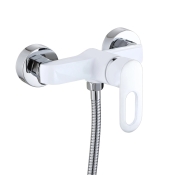 Смеситель для душа Lidz Latwa 010 с душевым гарнитуром k40 White (LDLAT010WHI45426)