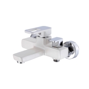Змішувач для ванни Lidz Wawel 006 з душовим гарнітуром White (LDWAW006WHI45398)