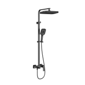 Душова система для ванни Qtap Gemini 51103KNG Black Matt (QT51103KNG)