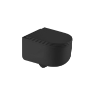 Унітаз підвісний Qtap Taurus Ultra Quiet сидіння Slim Duroplast/ Soft-close/ Quick relase 490х360х380 мм MATT BLACK (QT2433084EUQMB)