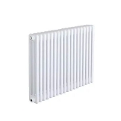 Трубчастий радіатор Zehnder Charleston 3060-24 H=600 мм; L=1104 мм (1130мм); T=100 мм + (35мм) (5510) 1462 Вт, Traffic White (3060-24 RAL 9016 5510)