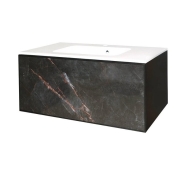 Тумба без умывальника Air-Line Tile 1000 Shinestone Black (2000963129457)