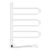Полотенцесушитель электрический NAVIN Fouette 480х800 Sensor, белый, таймер (12-112033-4880)