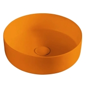 Накладний умивальник Volle 43х43 оранжевий (13-40-455Orange)