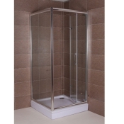 Душова кабіна Aqua World Bi-fold 900 ДкБФк.90-Tr без піддону