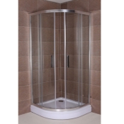 Душова кабіна Aqua World Sliding 1000 без піддону, напівкругла ДкСр.100-Tr