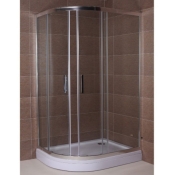 Душова кабіна Aqua World Sliding 1200 без піддону, напівкругла ДкСр.120-Tr