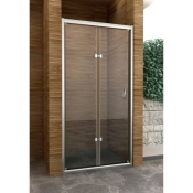 Душові двері Aqua World Bi-fold 900 хром ДкБФд.90-Tr