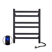 Сушка для рушників електрична NAVIN Авангард 480х600 Sensor, чорна, права, таймер (12-228053-4860)