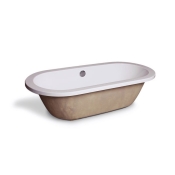 Ванна акрилова Aqua World овальна, врізна з переливом АВ805-1