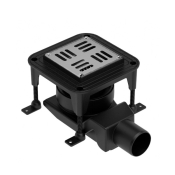 Душовий трап Waterway Spot X 10х10, корпус чорний (WSX100001N2)