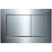 Клавиша смыва Geberit Omega 30, хром глянец/матовый хром (115.080.KH.1)