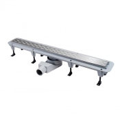 Душовий трап Waterway Stream 900, корпус сірий, решітка Old Line (WSB900001G2)