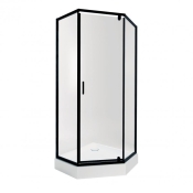 Набір Qtap душова кабіна Scorpio BLA10995-AC6 Clear 212x90x90см + піддон Diamond 309912 90x90x12 см із сифоном (SCOBLA10995AC6SET)