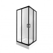 Набір Qtap душова кабіна Taurus BLA1099SC6 Clear 202x90x90см + піддон Tern 309912C 90x90x12 см із сифоном (TAUBLA1099SC6SET)