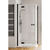 Душові двері Radaway Essenza New Black PDD (385001-54-01L) 900Lx2000 чорний/прозоре