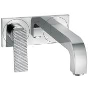 Смеситель для умывальника Axor Citterio 220 Lever rhombic cut со стены, Chrome (39171000)