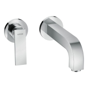 Змішувач для умивальника настінний Axor Citterio 220 Lever, хром (39121000)