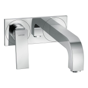 Змішувач для умивальника настінний Axor Citterio 220 Lever, хром (39119000)