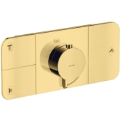 Термостат для душу Axor One на 3 споживача, Polished Gold Optic (45713990)