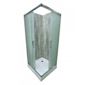 Душевая кабина ARTEX AR-ST800190 90х90, матовое 5 мм, поддон низкий, акрил