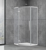 Душова кабіна Dusel DL197H Chrome 90x90x190 см скло прозоре NEW