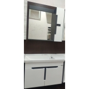Тумба з умивальником Veronis Tempo 80 White-Antrachite VE-TTEMPOWA80 Тумба (80х45х52) + дзеркало