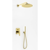 Душова система KOHLMAN EXPERIENCE BRUSHED GOLD + BOX прихованого монтажу (QW210EGDBR30)