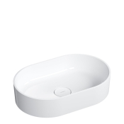 Умивальник Omnires Ovo 55x36 white (OVOUNBP) овальний