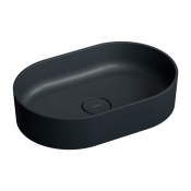 Умивальник Omnires Ovo 55x36 black lava (OVOUNBLV) овальний